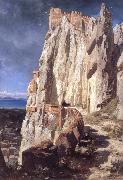 Jean-Paul Laurens Vann-s Rock oil painting on canvas